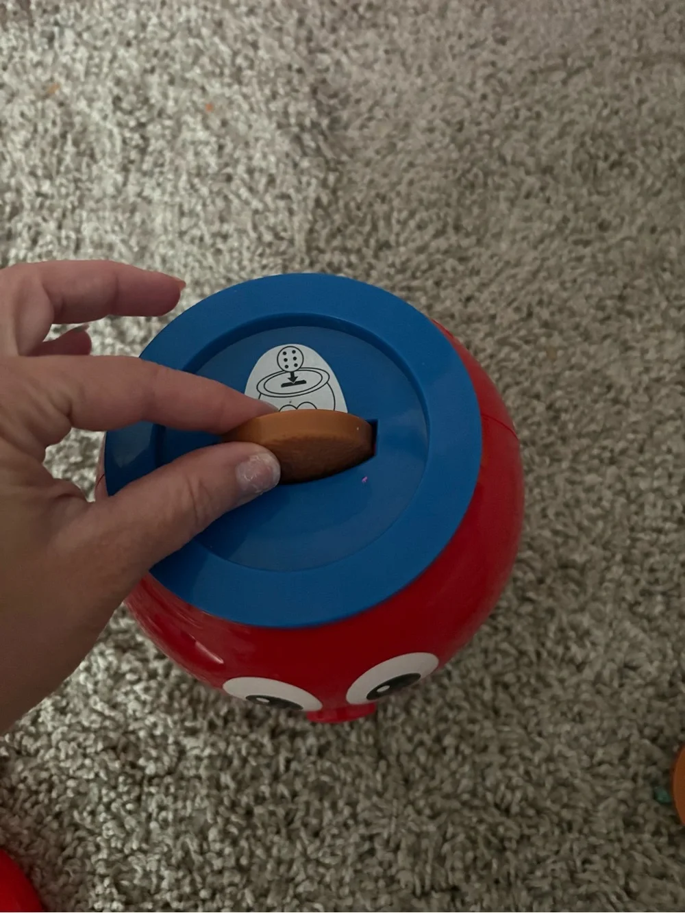 Cookies Red and Blue Kids Cookie Jar Toy